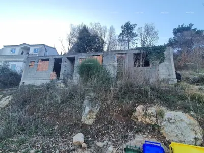 Građevinsko zemljište 484 m², Labin, pogled na more