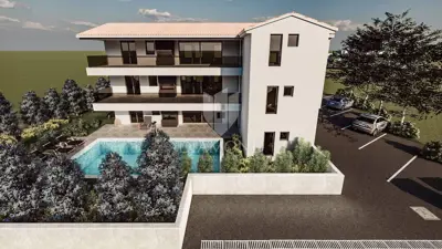Building land, Banjole, building permit and project