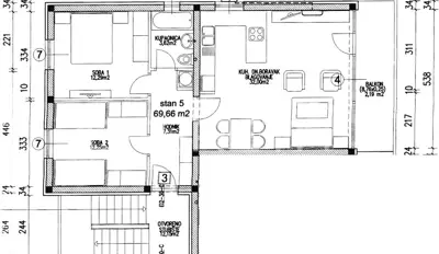 Stan 79,58 m², Vlašići - 2 spavaće sobe, balkon i pogled na more - 16