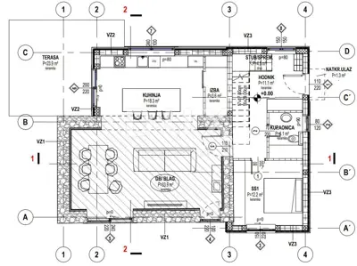 Villa 111 m², Štokovci - Pool und Terrasse - 9