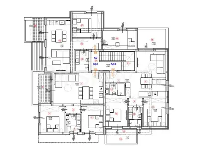 Murter, new build, 3-room apartment 53 m² on the 1st floor of the building - 12