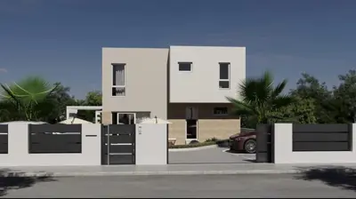 Building land, Vintijan - permit for 3 terraced houses - 4