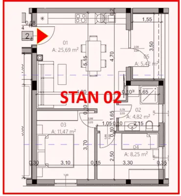 Stan 54 m², Pula Monvidal, novogradnja s lođom - 6