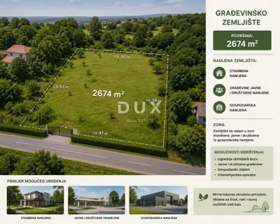 Building land, Baderna - quiet location near Poreč
