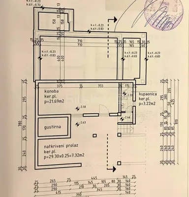 House 202 m², Rogoznica - quiet location and open sea view - 23