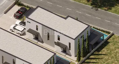 Dvoetažni stan 110 m², Mandre - pogled na more i bazen - 4