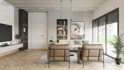 Verkauf eines Baugrundstücks mit Baugenehmigung für den Bau eines modernen Einfamilienhauses, nahe Barban! - 3