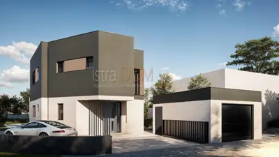 Vila 228,6 m², Vodnjan - bazen i pogled na more - 4