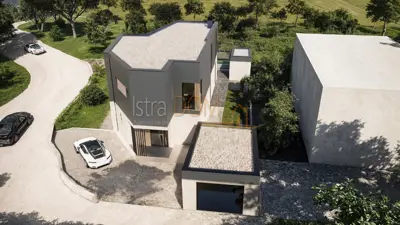 Vila 228,6 m², Vodnjan - bazen i pogled na more - 6