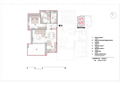 Wohnung 73,4 m², Primošten - Meerblick und Garagenstellplatz - 23