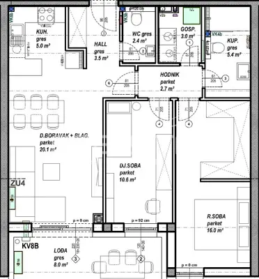 Stan 69 m², Globetka, Čakovec - lođa i prizemlje - 6