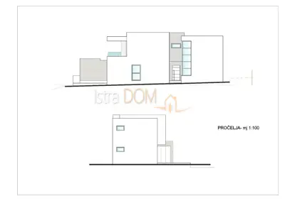 Baugrundstück 523 m², Ližnjan - Projekt für Villa und Pool - 14