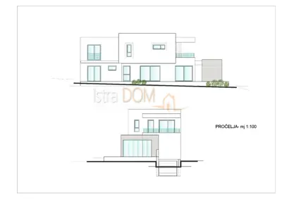 Baugrundstück 523 m², Ližnjan - Projekt für Villa und Pool - 13