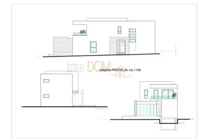 Baugrundstück 523 m², Ližnjan - Projekt für Villa und Pool - 15