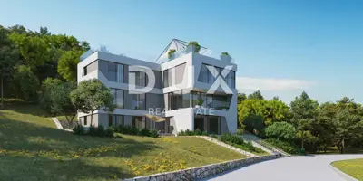 OPATIJA, IČIĆI - Baugrundstück 640 m² mit Baugenehmigung und Meerblick