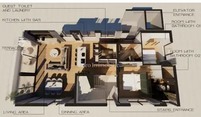 Penthouse s bazenom, drugi red do mora - 13
