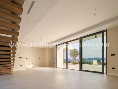 Vila, Zadar - pogled na more, grijani bazen i garaža - 15