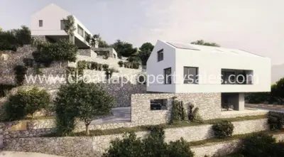 Baugrundstück, Otok Brač - 100 m vom Meer und Villenprojekt - 10
