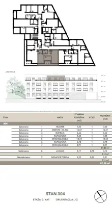 Wohnung 67 m², Črnomerec, Neubau mit Loggia und Terrasse - 3