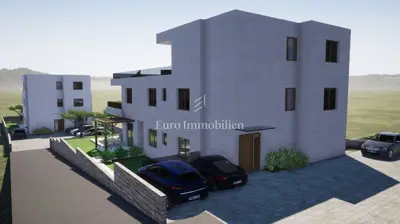 Stan 107,6 m², Tribunj - krovna terasa i pogled na more - 6