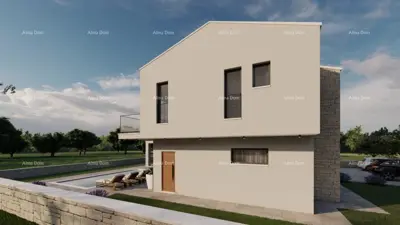 Building land, Rebići, villa project with pool - 3