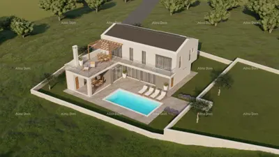 Building land, Rebići, villa project with pool - 10