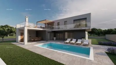 Građevinsko zemljište s projektom vile s bazenom, Rebići