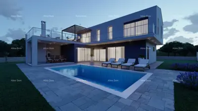 Building land, Rebići, villa project with pool - 11