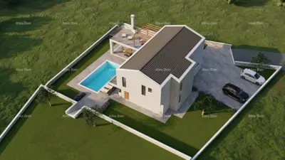 Building land, Rebići, villa project with pool - 6