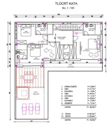 Building land, Rebići, villa project with pool - 13