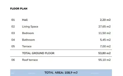 Stan, Lovrečica, 1. kat i krovna terasa 55 m² - 9