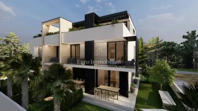Moderner Apartment mit Garten und Terrasse, Neubau, Insel Krk
