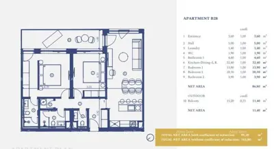 Apartment 102 m², Crveni Vrh, furnished and with private parking - 21