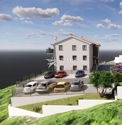 2-room apartment with living room, Kosi - view of Kvarner and balcony - 10