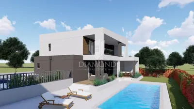 Villa in Labin, heated pool and summer kitchen