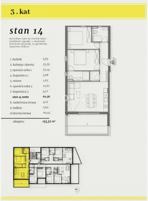 Penthouse 98 m², Okrug Gornji - krovna terasa i garažno mjesto - 10