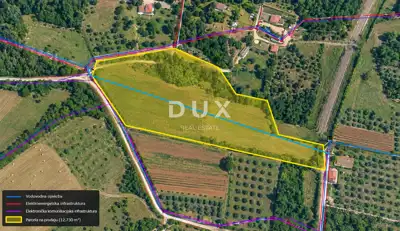 Poljoprivredno zemljište, Rovinj - 12.730 m², voda i struja - 6