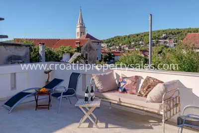Haus, Otok Hvar, Altstadt und Meerblick - 5