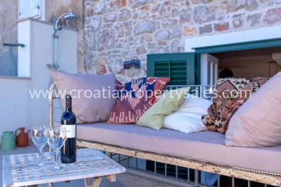 Haus, Otok Hvar, Altstadt und Meerblick - 6