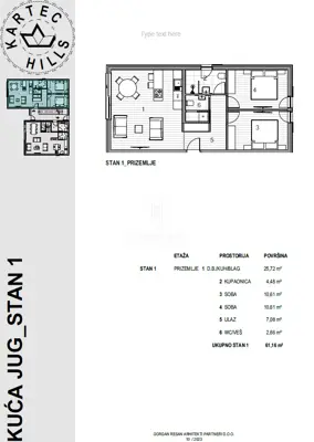 Apartment for sale in Krk, 61,2 m² - 7