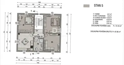 Kanfanar, Putini, 3-Zimmer-Wohnung, 74 m², Terrasse, Parkplatz - 16