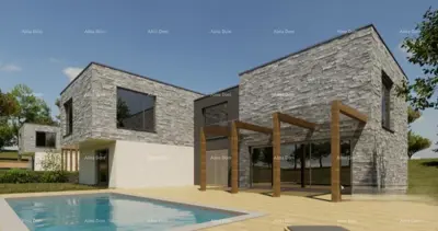 Prodaja - građevinsko zemljište s dozvolom, gradnja može početi odmah! Kanfanar! - 4