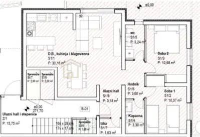 HRELJIN, 2 rooms + living room, 79 m² - 6