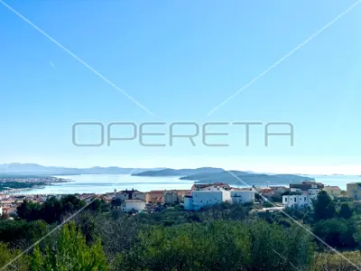 Building land 818 m², Vodice - sea and islands view