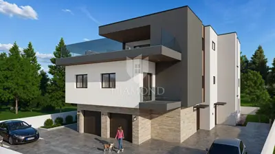 Penthouse 114 m², Štinjan - velika terasa i jacuzzi