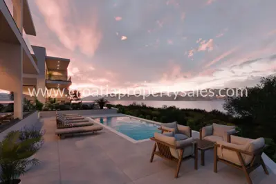 Apartment 94 m², Zadar - Pag, erste Reihe zum Meer