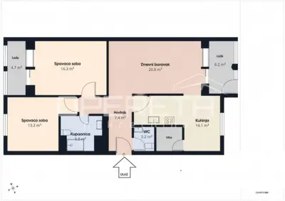 PRODAJA, STAN, SESVETE, 91 m², vrt - 16