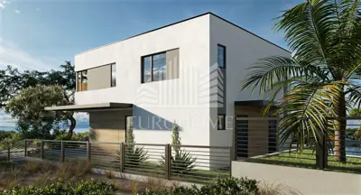 Dvojna kuća 85 m², Mandre - pogled na more i terasa