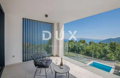 Villa 247 m², Veprinac - view of Kvarner and pool - 15