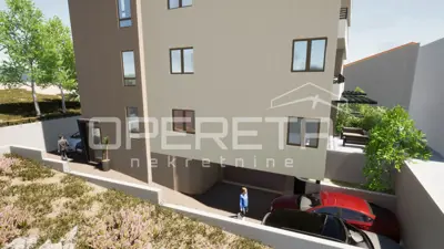 Erdgeschosswohnung in einem Neubau mit Garage, Loggia und Terrasse